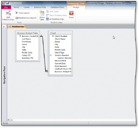 To open the Relationships window in the accompanying figure, click the _________________________ button on the Database Tools tab.