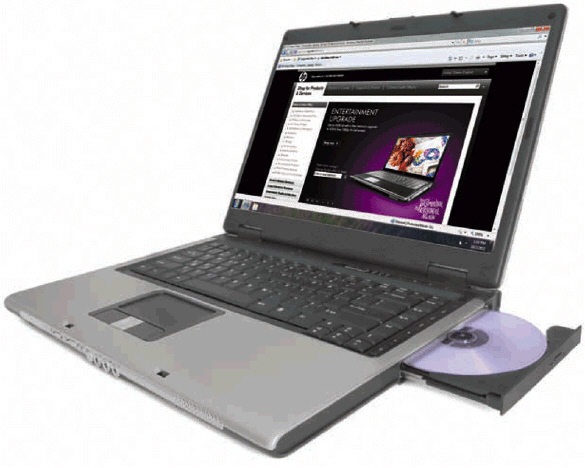 The most popular type of mobile computer is the desktop computer, like the one in the accompanying figure.