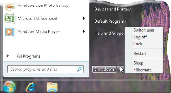 <strong> As shown in the accompanying figure, to perform a warm boot, click the ____ command in the Shut down button menu.</strong> A)Stand By B)Turn Off C)Restart D)Cancel