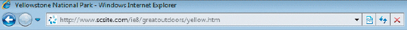 Case 2 Eddy is testing out the Address Bar features in Internet Explorer. Please answer the questions below. Referring to the accompanying figure, if Eddy clicks the Address Bar arrow at the right end of the Address bar, he will see a list of ____.