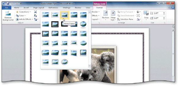   Most galleries support the sneak peek feature, as shown in the accompanying figure.<div style=padding-top: 35px> 