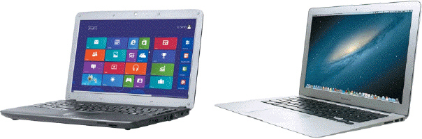 <strong> What is the term for an ultrathin laptop (like the one shown in the accompanying figure) that uses the Windows operating system?</strong> A) ultrabook B) thin client C) thinbook D) slimbook