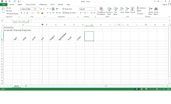 <strong> In the accompanying figure, the split double arrow mouse pointer ____.</strong> A) indicates a hidden column B) allows text to be entered at that location C) is the result of moving the mouse pointer to the boundary between column heading A and column heading B D) indicates the proposed width of column A