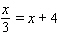 <strong>For the sentence below, write an equivalent expression in symbols. The quotient of and is equal to the sum of and .</strong> A) B) C) D) E)