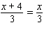 <strong>For the sentence below, write an equivalent expression in symbols. The quotient of and is equal to the sum of and .</strong> A) B) C) D) E)