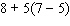 <strong>Use the rule for order of operations to simplify the expression as much as possible. </strong> A) B) C) D) E)