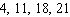 <strong>Find the first four numbers of the sequence by substituting the counting numbers, in order, into the following expression. </strong> A) B) C) D) E)