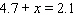 <strong>Find the solution for the equation. </strong> A) B) C) D) E)