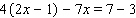 <strong>Solve the equation. Apply the distributive property to remove the parentheses, then simplify each side before using the addition property of equality. </strong> A) B) C) D) E)