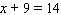 Find the solution for the equation. __________