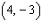 <strong>Give the coordinates of the point in the figure. </strong> A) B) C) D) E)