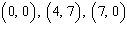 <strong>For the following equation, complete the given ordered pairs. </strong> A) B) C) D) E)