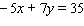 <strong>Find the x - and y -intercepts for the equation. Then use the intercepts to graph the equation. </strong> A) B) C) D)