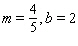 Graph the line with the given slope and y -intercept b .  