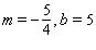 Graph the line with the given slope and y -intercept b .  
