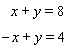<strong>Solve the system of linear equations by graphing. </strong> A) B) C) D) E)