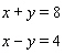<strong>Solve the system of linear equations by graphing. </strong> A) B) C) D) E)