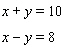 <strong>Solve the system of linear equations by elimination. </strong> A) B) C) D)The lines are parallel. E)The lines coincide.