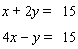 <strong>Solve the system of linear equations by the elimination method. </strong> A) B) C) D)The lines are parallel. E)The lines coincide.
