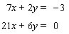 <strong>Solve the system of linear equations by the elimination method. </strong> A) B) C) D)The lines are parallel. E)The lines coincide.