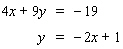 Solve the system using the substitution method. If the system is dependent or inconsistent , or if there is no solution , indicate this.