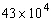 <strong>The number is not in scientific notation because 0.43 is less than 1. Write in scientific notation.</strong> A) B) C) D) E)