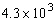 <strong>The number is not in scientific notation because 0.43 is less than 1. Write in scientific notation.</strong> A) B) C) D) E)