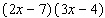 Multiply binomials using the COLUMN method.  