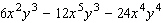 <strong>Factor the expression by taking out the greatest common factor. </strong> A) B) C) D) E)
