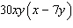 <strong>Factor the expression by taking out the greatest common factor. </strong> A) B) C) D) E)