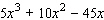 Factor the expression by taking out the greatest common factor.