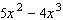 Factor the expression by taking out the greatest common factor.