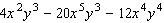Factor the expression by taking out the greatest common factor.