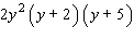 <strong>Factor the problem completely. First, factor out the greatest common factor, and then factor the remaining trinomial. </strong> A) B) C) D) E)