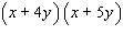 <strong>Factor the trinomial. </strong> A) B) C) D) E)