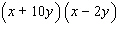 <strong>Factor the trinomial. </strong> A) B) C) D) E)