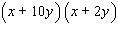 <strong>Factor the trinomial. </strong> A) B) C) D) E)