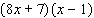 What polynomial, when factored, gives ?