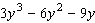 Factor the problem completely. First, factor out the greatest common factor, and then factor the remaining trinomial.