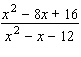 <strong>Reduce the following rational expression to lowest terms, if possible. </strong> A) B) C) D) E)