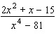 <strong>Reduce the following rational expression to lowest terms, if possible. </strong> A) B) C) D) E)