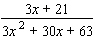 Reduce the following rational expression to lowest terms.