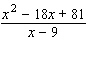 Reduce the following rational expression to lowest terms.