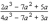Reduce the following rational expression to lowest terms.