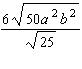 Use combinations of properties 1 and 2 for radicals to simplify the following expression as much as possible. Assume all variables represent positive numbers.  <div style=padding-top: 35px> 