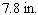 <strong>The displacement, in cubic inches, of a car engine is given by the formula where is the stroke and is the bore, as shown here, and is the number of cylinders. Calculate the bore for the car with six cylinders, inches of stroke, and cubic inches of displacement. Use to approximate </strong> A) B) C) D) E)