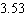 The displacement, in cubic inches, of a car engine is given by the formula where is the stroke and is the bore, as shown here, and is the number of cylinders. Calculate the bore for the car with six cylinders, inches of stroke, and cubic inches of displacement. Use to approximate Round the result to the nearest tenth of an inch. __________ in.