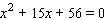 <strong>Solve the equation by using the quadratic formula. </strong> A) B) C) D) E)
