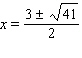 <strong>Solve the equation by using the quadratic formula. </strong> A) B) C) D) E)