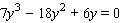 Solve the equation by first factoring out the common factor and then using the quadratic formula.